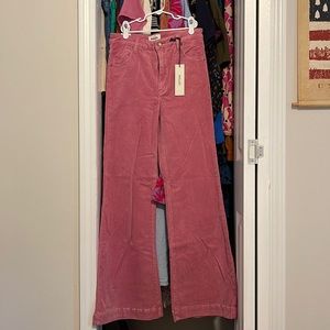 Rolla’s Pink Corduroy Flare Jeans